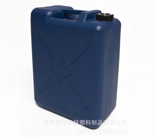 廠(chǎng)家直銷(xiāo)25L堆碼桶 藍(lán)色化工塑料扁桶
